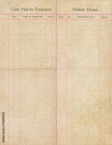 Canvastavla Old Ledger paper