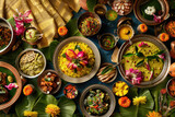 A festive table spread with traditional Ugadi dishes