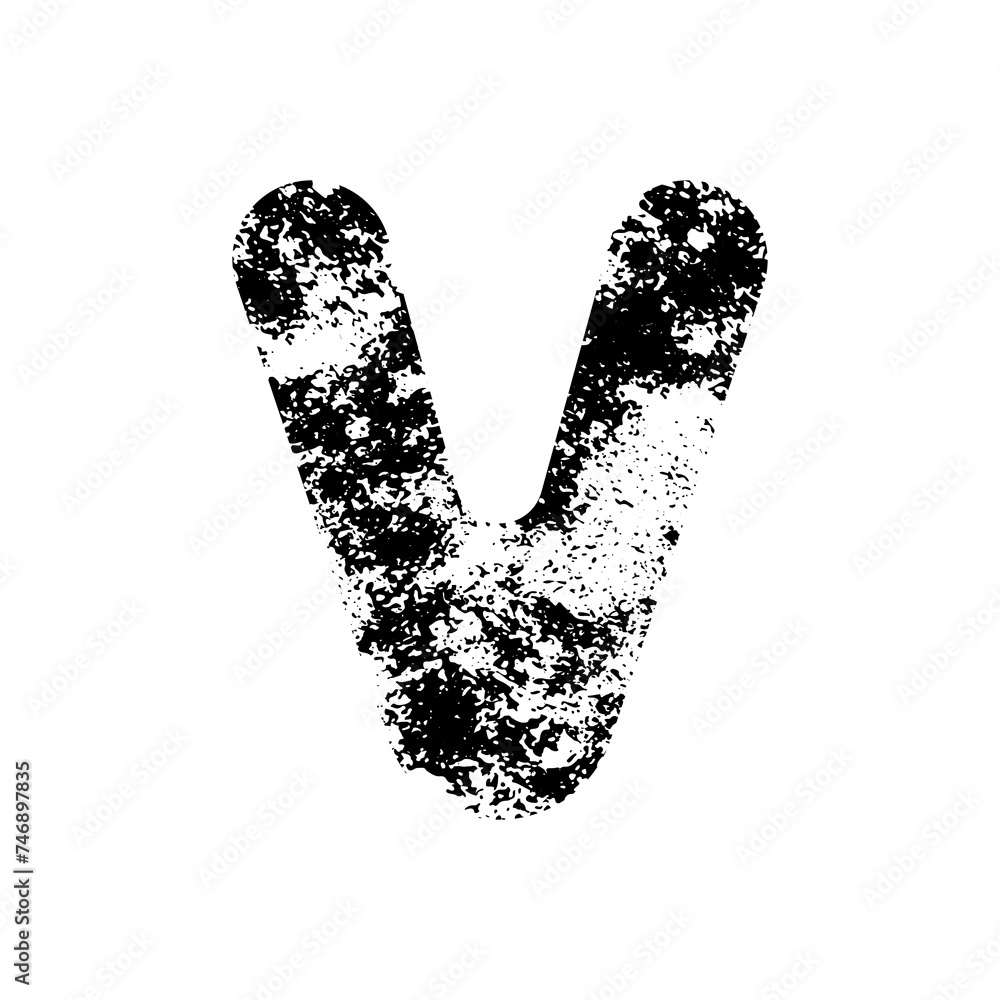 Grunge Text Effect Alphabet V. Grunge Alphabet Font with Rough Design. Letter V Text with Textured Design. Bold Font Round Grunge Alphabet Grunge Text Effect Alphabet V. Grunge Alphabet Font with Rough Design. Letter V Text with Textured Design. Bold Font Round Grunge Alphabet