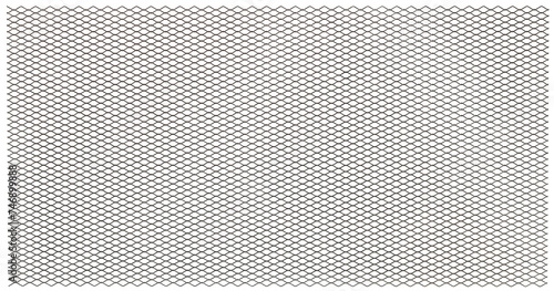 Strength & Versatility: Showcase the adaptability of rhomb-shaped steel mesh in 3D illustration. Isolated on a transparent background, highlights its potential for diverse industrial applicatications.