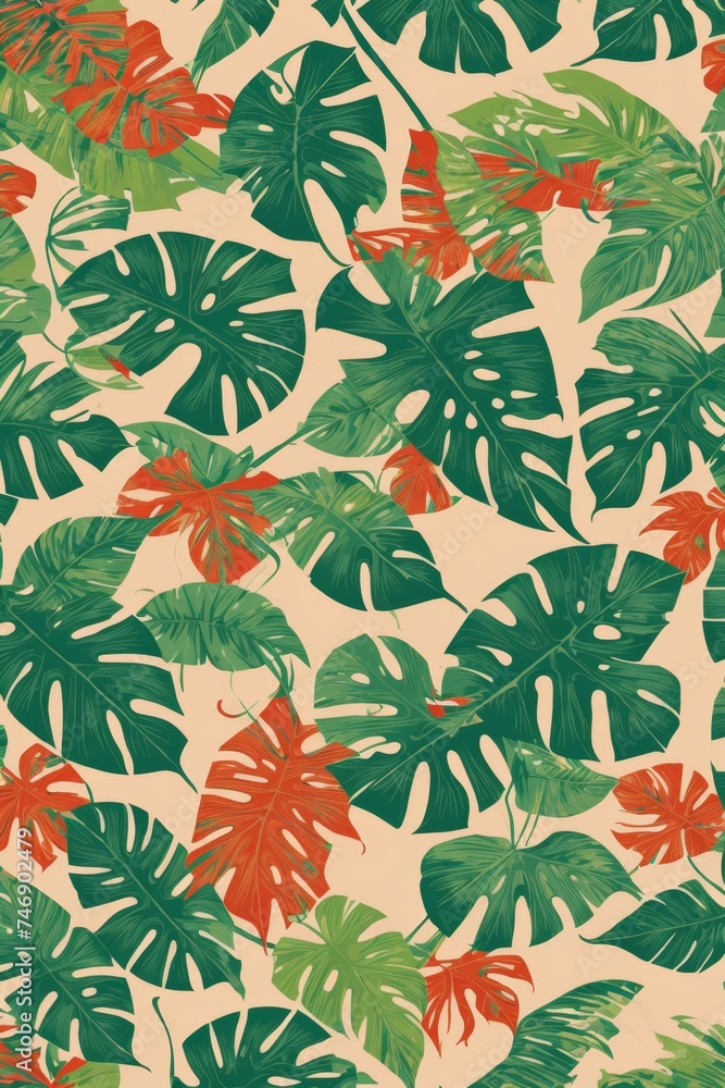 seamless background with leaves seamless background with leaves