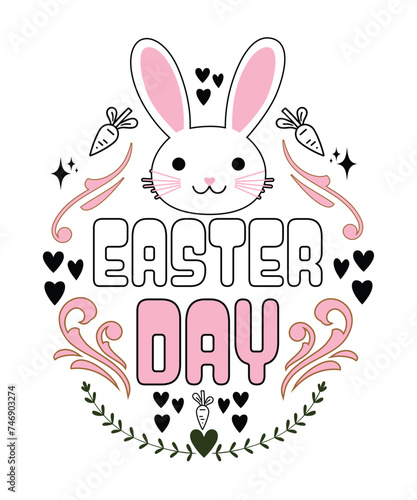 Easter Day Bunny T-shirt  Hoodie  sticker  mug  and more items 