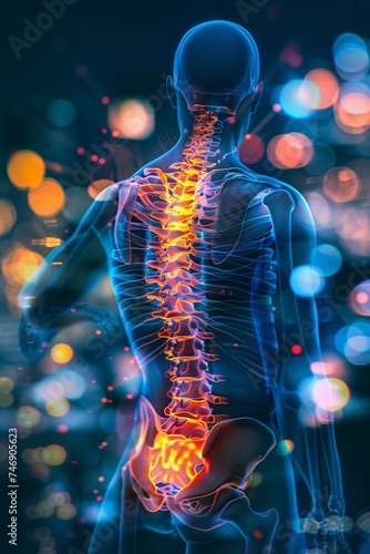 Human Anatomy of Back Pain: Lumbar Region Highlight