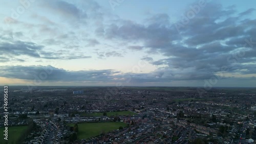 Wallpaper Mural Beautiful Colours of Sky and Clouds over Luton City of England UK Torontodigital.ca