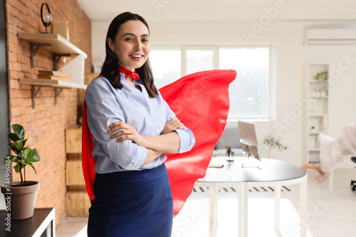 Young businesswoman with su...