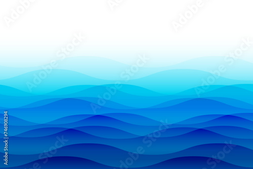 blue round ocean wave pattern © AC