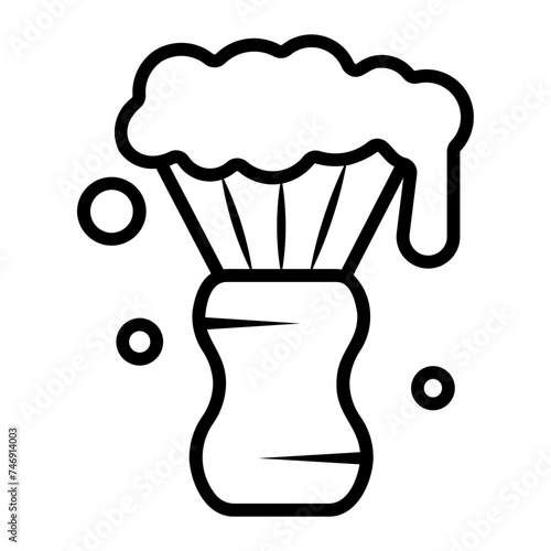 shaving brush icon