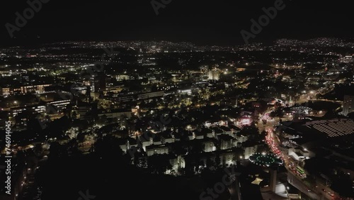 Wallpaper Mural Night drone images of Coyoacan, CDMX, Mexico Torontodigital.ca