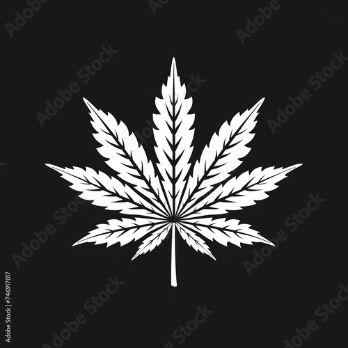 Cannabis  marijuana  leaf or hemp