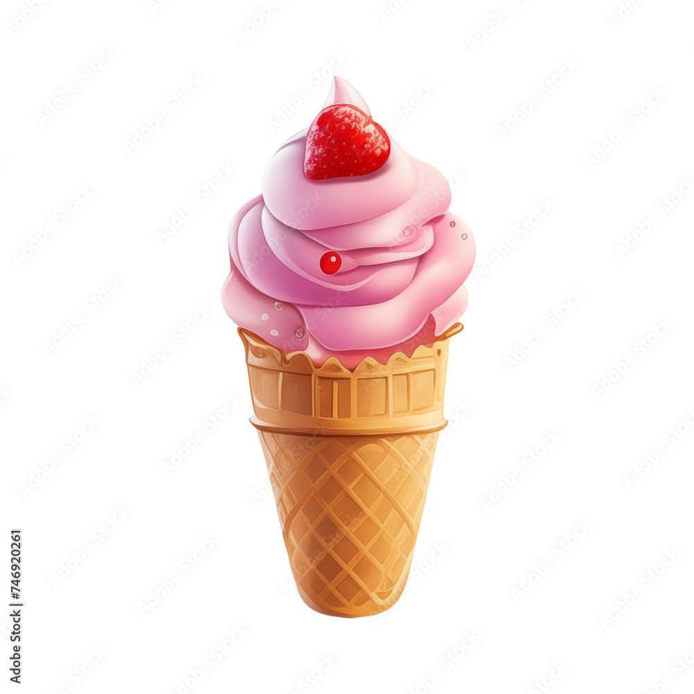 ice cream, soft cream, various flavors, fruit, lemon, blueberry, strawberry, orange, cherry, vanilla, milk, chocolate Illustration, isolated icon ice cream, soft cream, various flavors, fruit, lemon, blueberry, strawberry, orange, cherry, vanilla, milk, chocolate Illustration, isolated icon