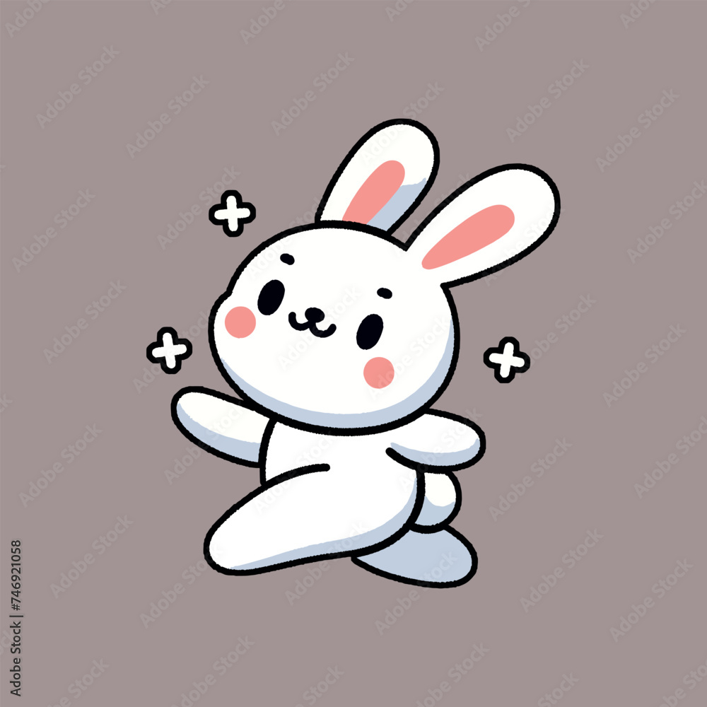 Obraz premium Cute little Bunny - Happy Easter