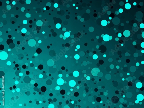 Turquoise Abstract Dots Background. Generative AI