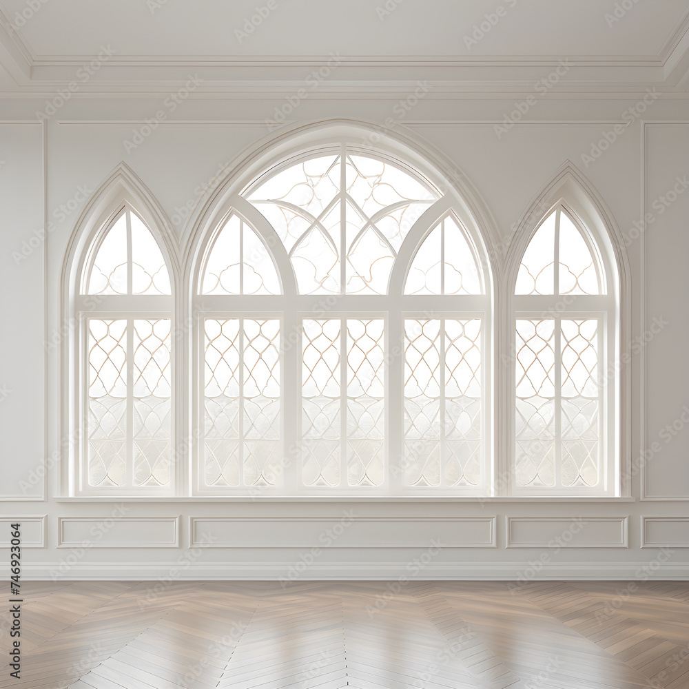 Symphony of Architecture: The Classic Arched Windows Reflecting Periodic Excellence and Aesthetic Harmony.