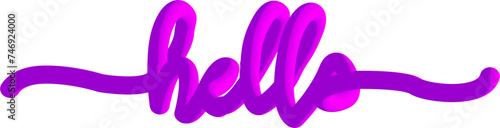 Design fluid 3d twist text made of blended colorful circles.