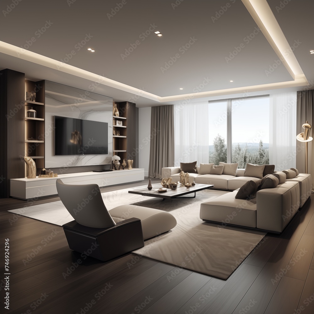 Fototapeta premium Interior design house