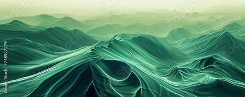 Abstract mountain texture with wavy lines