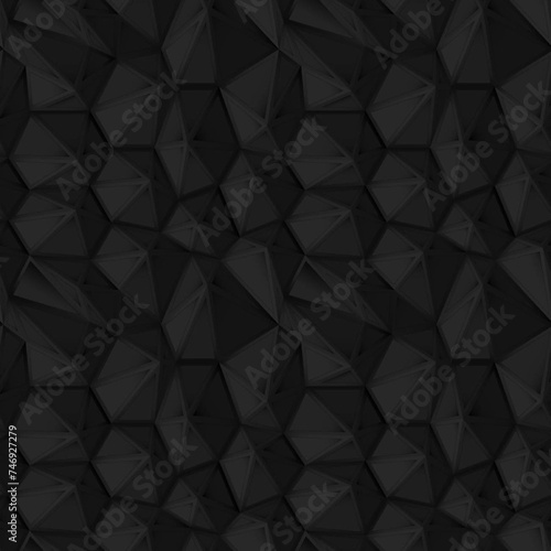 Polygonal Black Background