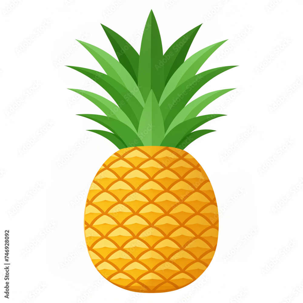 pineapple on white pineapple on white