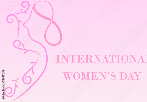 International women's day icon background 24