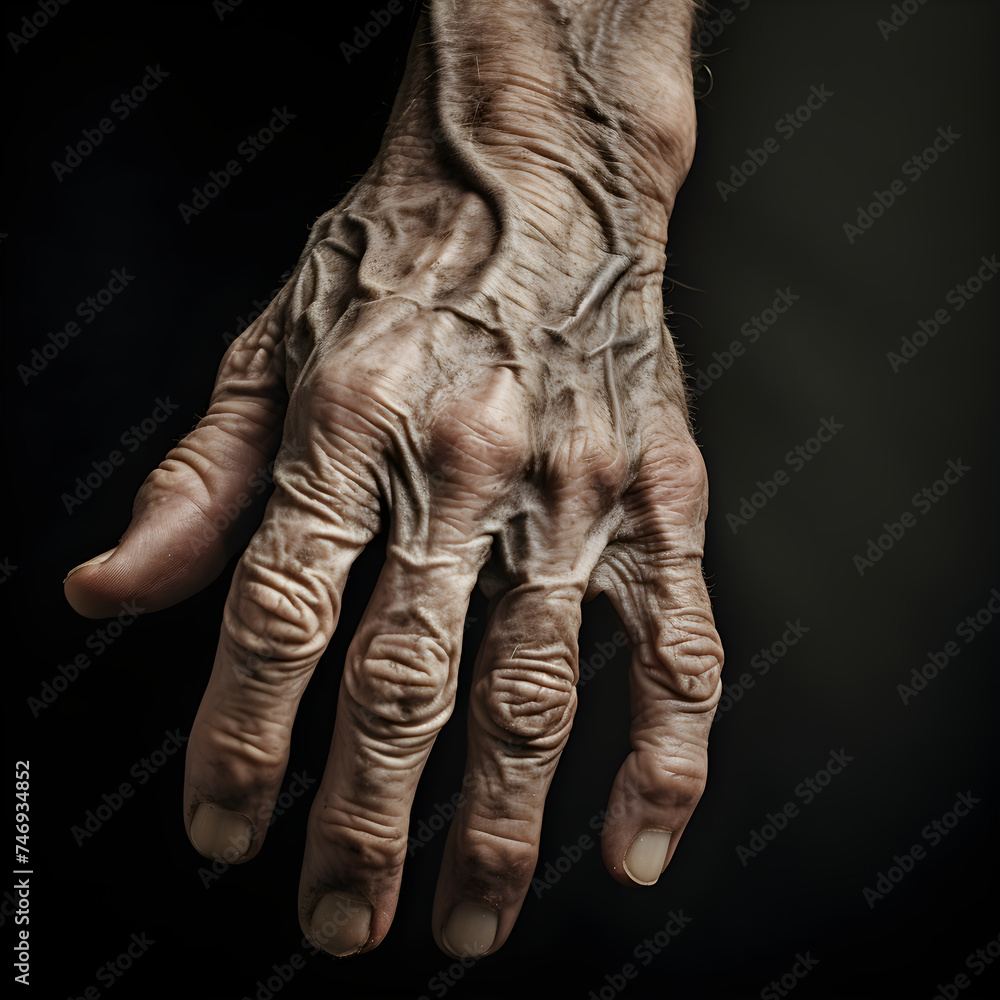 Everlasting Echoes: The Story Beneath the Wrinkles and Veins of an Old Hand