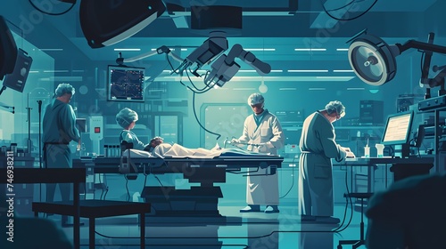 robotic surgeon performing surgery