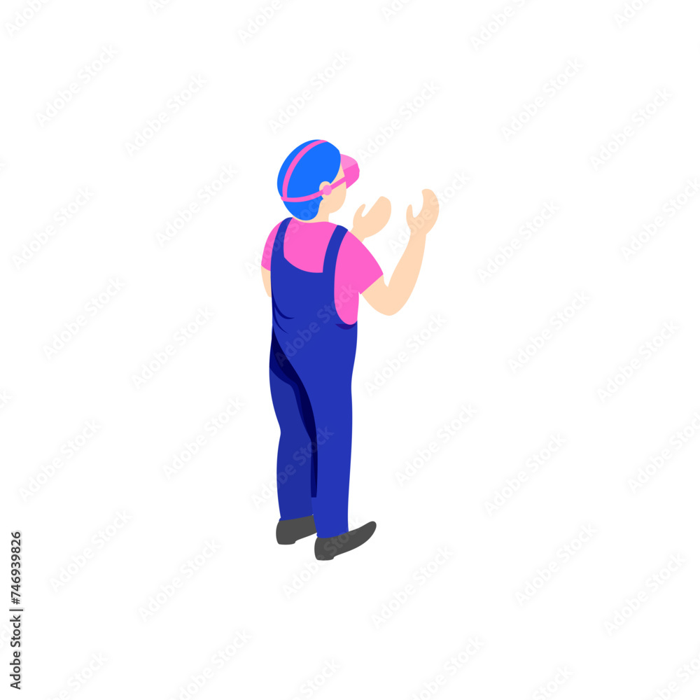 Character of a man in standing pose. Character of a man in standing pose.