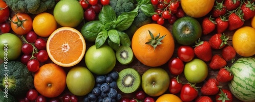 Fresh multi fruits and vegetables