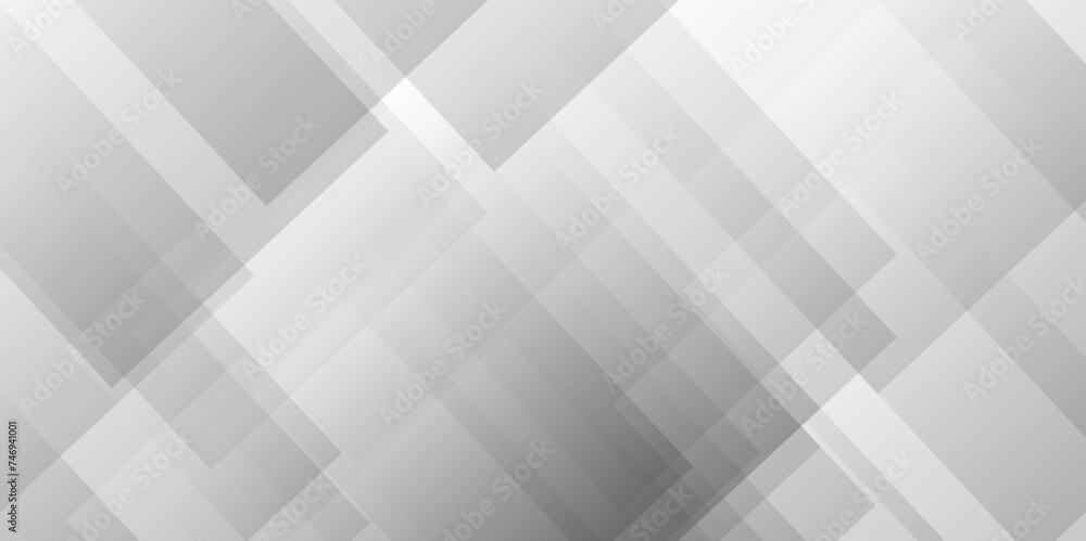 Abstract background with lines, Gray color technology concept geometric line vector background. Modern Abstract white background with layers of textured white transparent material in triangle design.