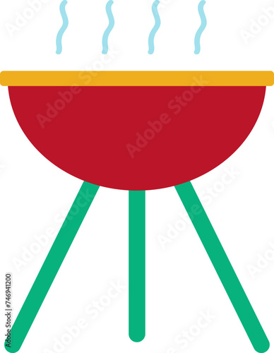 Hot barbecue icon.