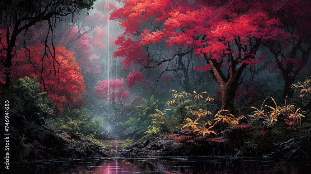 Fototapeta premium Fantastic magic forest