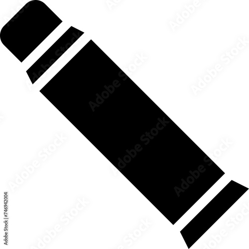 Glyph toothpaste icon or symbol.