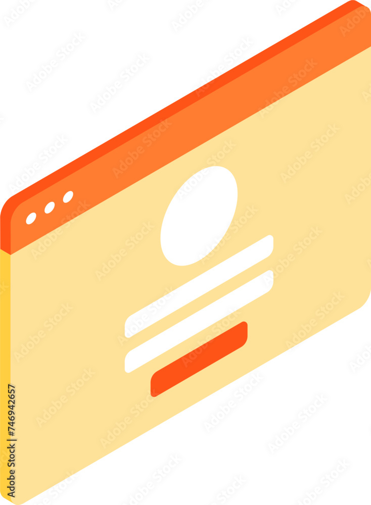 Illustration of browser window in 3d style. Illustration of browser window in 3d style.