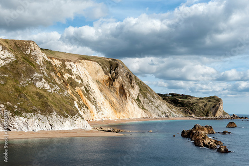 View of Mupe Bay, on the Jurassic Coast, Dorset, UK photo