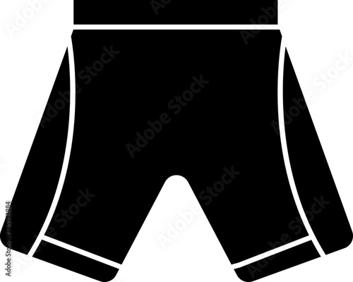 Isolated illustration of shorts icon.