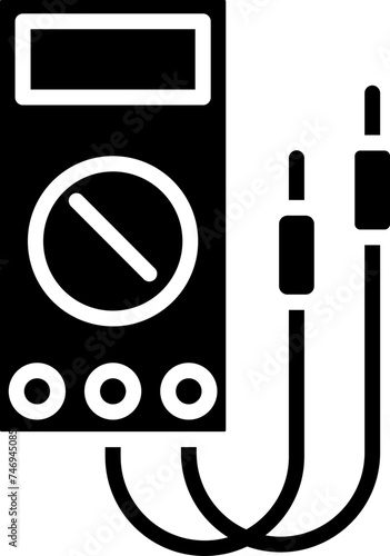 Vector illustration of multimeter icon.