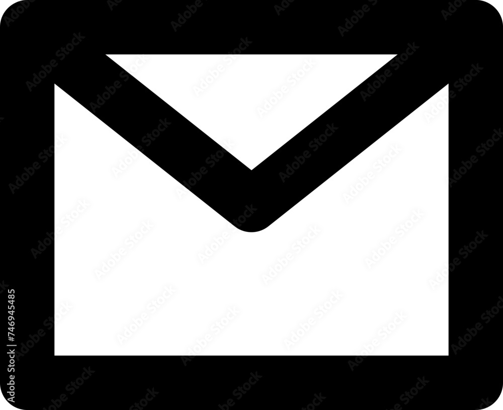 Mail or envelope icon in line art. Mail or envelope icon in line art.