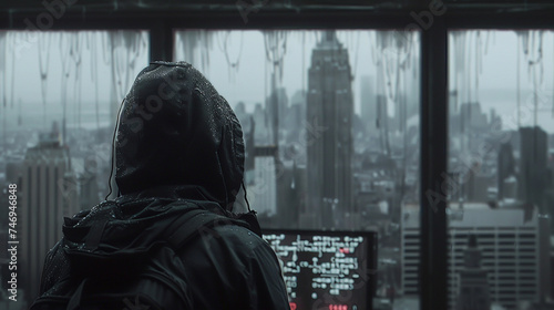 A world where hitmen and cyber criminals collide, extortion data streams intertwine with gritty urban landscapes