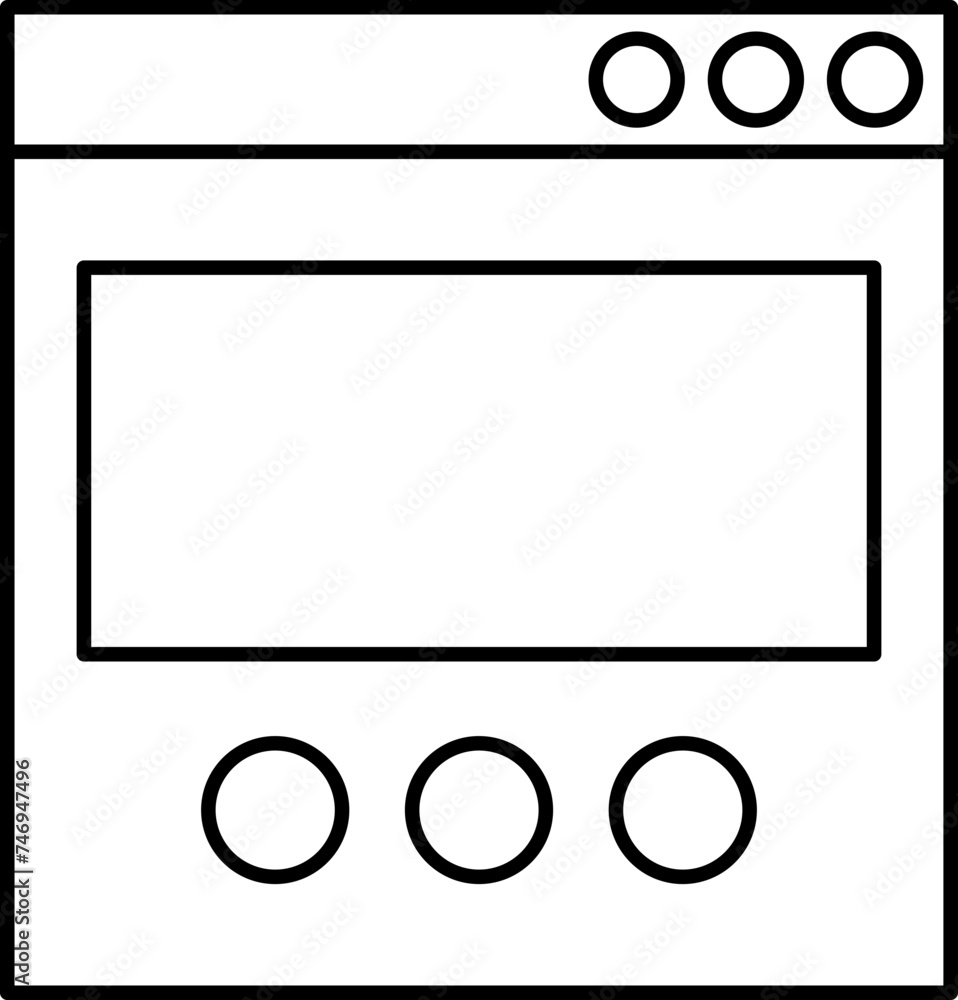 Website icon or symbol in line art. Website icon or symbol in line art.