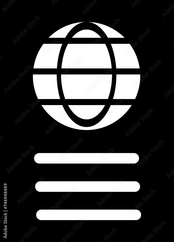 Isolated illustration of passport icon in flat style. Isolated illustration of passport icon in flat style.