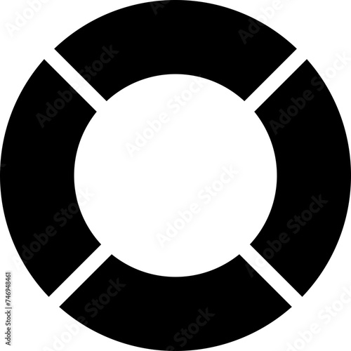 Float icon in glyph style.