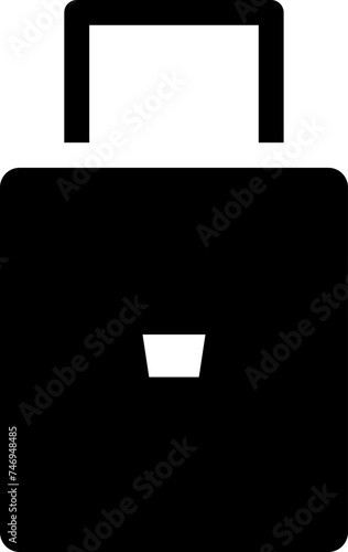 Vector illustration of luggage bag icon or symbol.