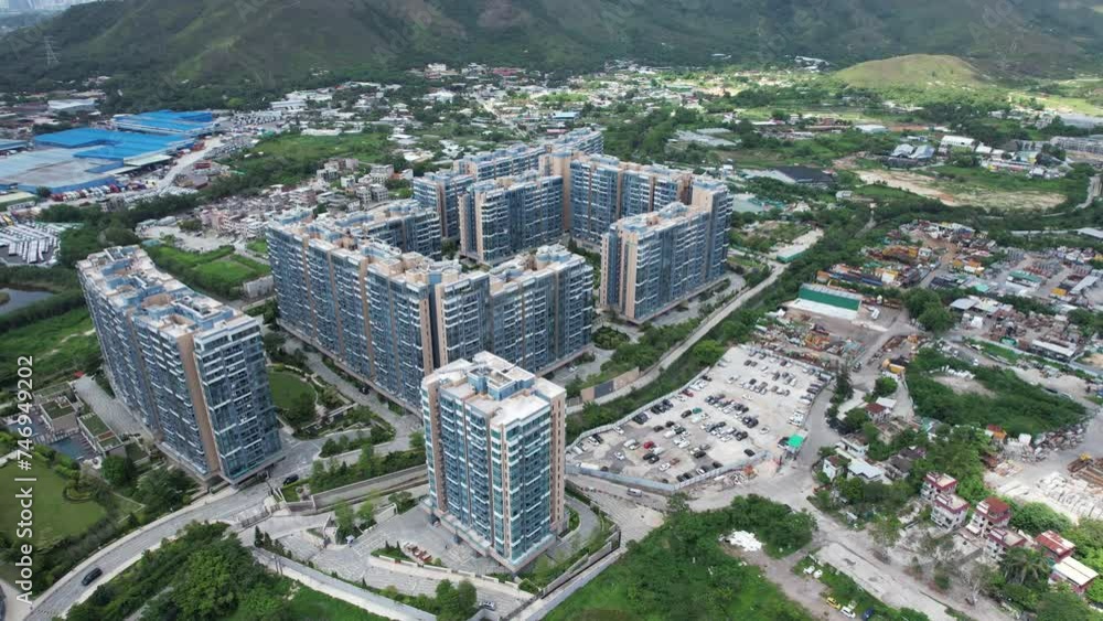 Vidéo Stock The residential development project in the Northern