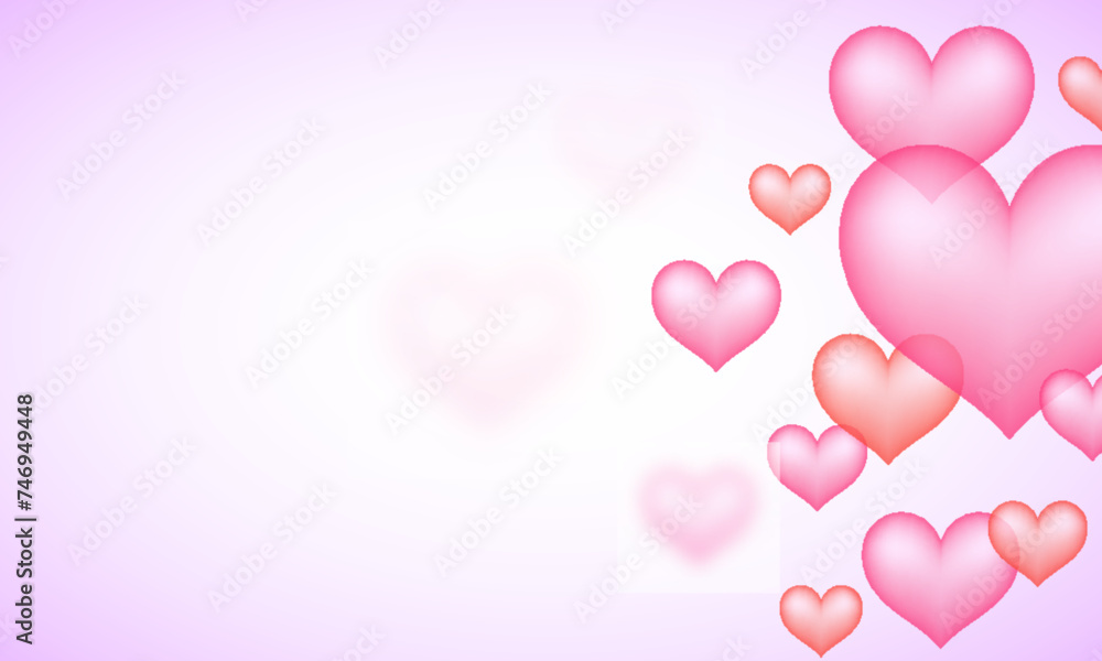 Pink and red heart shape abstract background. Pink and red heart shape abstract background.