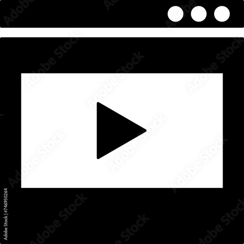 Free Download Online video play icon or symbol. - GFXLoad
