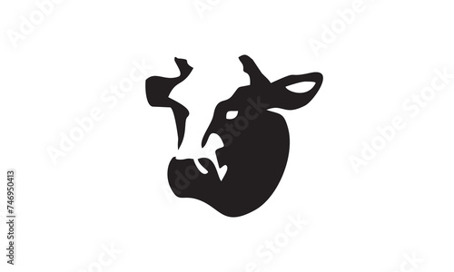 silhouette of a cow vector 