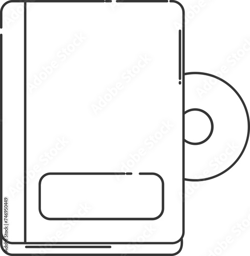 Vector illustration of audio book icon.