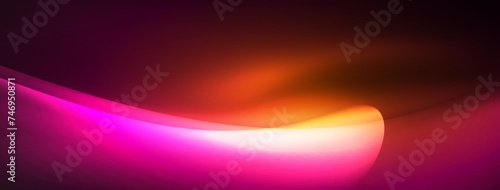 Neon light glowing waves and lines background set for wallpaper, business card, cover, poster, banner, brochure, header, website