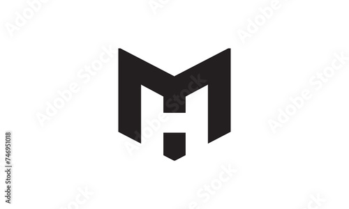 MH logo custom icon logo vector 