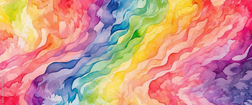 watercolor abstract background shows alluring and enchanting rainbow colors watercolor abstract background shows alluring and enchanting rainbow colors