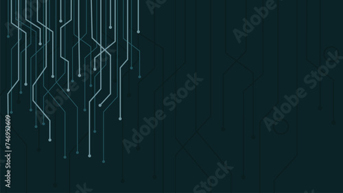 Vector illustration abstract circuit board futuristic technology processing background 